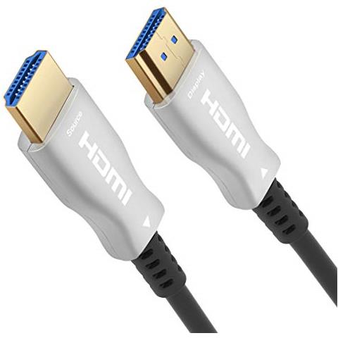 Premiumcord 4k Attivo Ottico (aoc) - Cavo Hdmi 2.0 In Fibra Di Vetro M M 18 Gbpscompatibile Con Video 4k 60hzdeep Color3darchdrdolby Truehdconnettori Doratinero10 Mkphdm2 X 10 - Foto 1