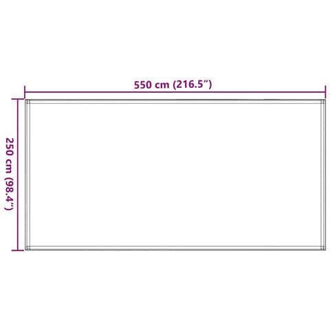 Tappeto Da Tenda 250x550 Cm Antracite E Bianco - Foto 2