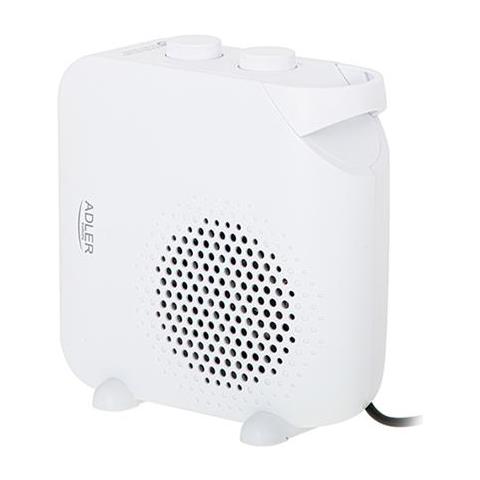 Adler Ad7725w Termoventilatore Portatile Aria Calda / Fredda 2 Livelli Di Potenza, Termostato 2000w Bianco - Foto 2