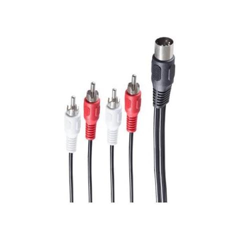 Bs10402 Cavo Audio 1,5 M Din (5-pin) 4 X Rca Nero - Foto 1