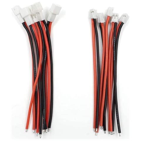 5 Paia 10 Cavi Connettore Maschio E Femmina Ph 2.0 Per Batteria Jjrc H36 H67 Blade Inductrix Emachine E010 E013, Colore Nero, Jst-eh - Foto 3