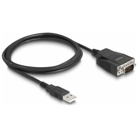 Adattatore Usb 2.0 Tipo A Maschio A 1 X Seriale Rs-232 D-sub 9 Maschio - Foto 1