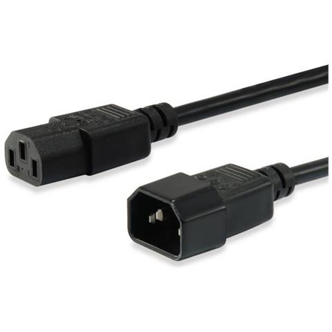112101 cavo di alimentazione Nero 3 m Accoppiatore C14 Accoppiatore C13 - Foto 2