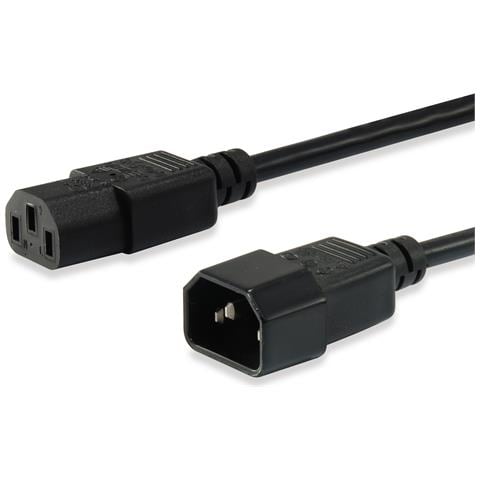 112101 cavo di alimentazione Nero 3 m Accoppiatore C14 Accoppiatore C13 - Foto 10