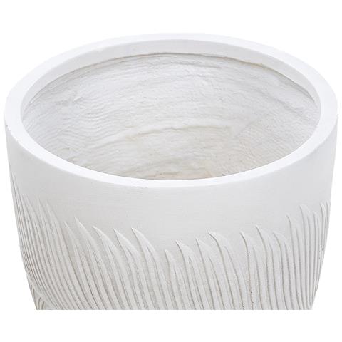 Vaso Da Fiori Argilla Bianco Sporco 35 X 35 X 33 Cm Ftero - Foto 6