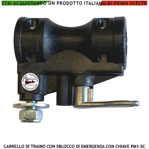 Carrello Di Traino 121881 Ricambio Motore Cancello Battente Serie Sv-mbs Sv-mbq Sv-mbc Sv-mbt Sv-mqb Sv-mcb Pm1-sc Bh - Foto 1