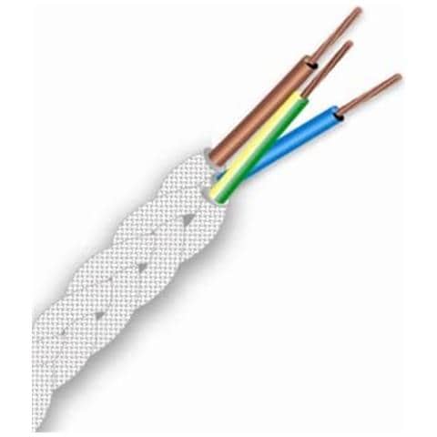 Cavo Elettrico in Tessuto FRRTX 5mt Intrecciato per Lampada e Lampadario Bianco - Foto 4
