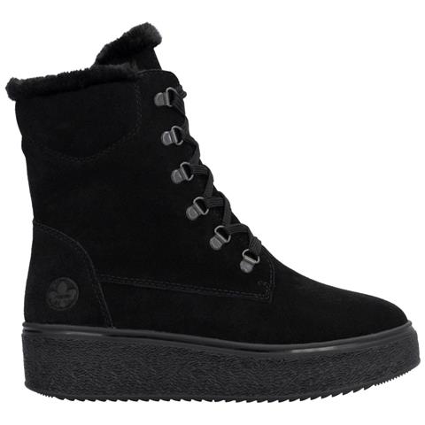 Black Casual Closed Ladies Mid Height Boots Stivaletti Pelle Scamosciata /nabuk Scarpe Donna Nero Eu 36, 78800-00 - Foto 3