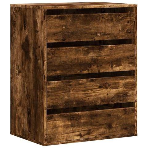 Cassettiera Angolare Rovere Fumo 60x41x76cm Legno Multistrato - Foto 1