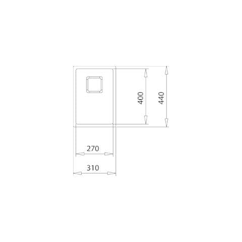 Flex Linea RS15 27.40 Lavello ad incasso Rettangolare Acciaio inox - Foto 3