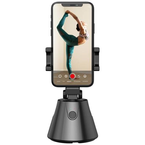 Supporto Da Viaggio Rotante A 360° Con Sensore Di Movimento, Nero - Foto 1