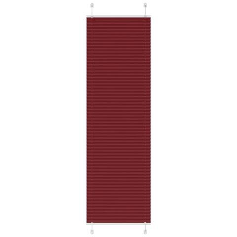 Tenda Plissettata Rosso Bordeaux 60x200 Cm Larghezza Tessuto - Foto 1