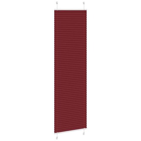 Tenda Plissettata Rosso Bordeaux 60x200 Cm Larghezza Tessuto - Foto 3