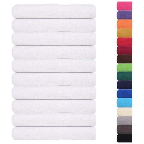 Asciugamani Per Sauna 25pz Bianchi 80x200cm 360g/m 100% Cotone - Foto 2
