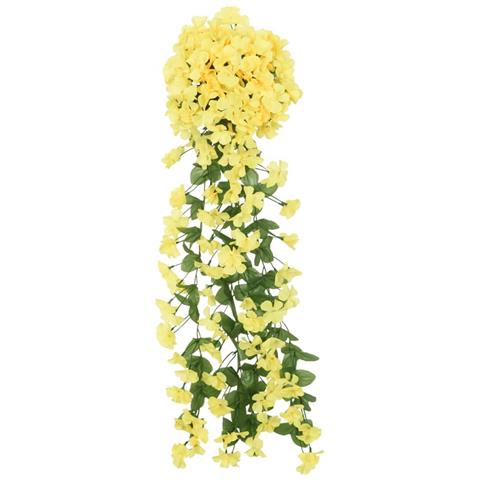 Ghirlande Fiori Artificiali 3 Pz Giallo 85 Cm - Foto 2