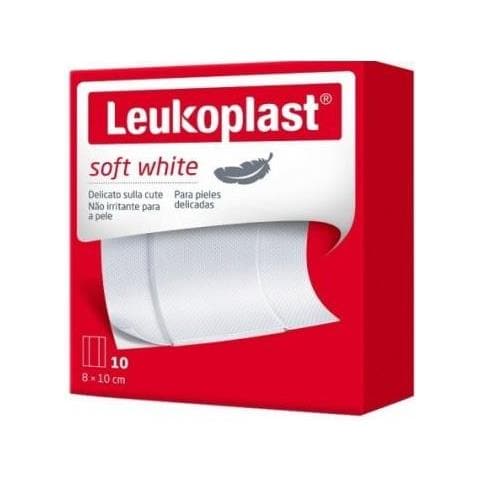 Leukoplast Soft White Cerotto Striscia 8X10Cm 10Pz - Foto 1