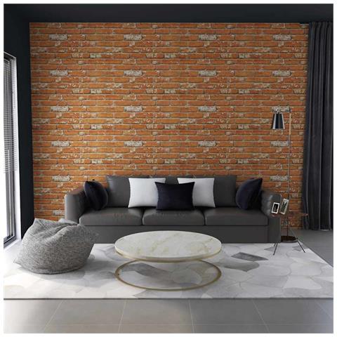 Lusso Casadino -  Pannelli Murali 3d Con Design Mattoni Marrone Chiaro 10 Pz Eps - Foto 8