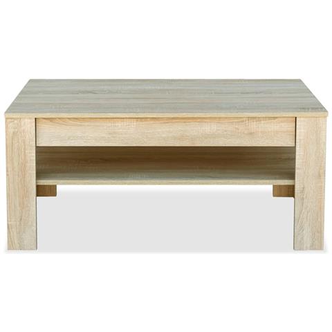 Lusso Casadino - Tavolino Da Salotto In Legno Multistrato 110x65x48 Cm Rovere - Foto 2