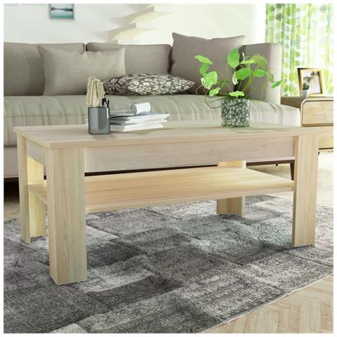 Lusso Casadino - Tavolino Da Salotto In Legno Multistrato 110x65x48 Cm Rovere - Foto 7