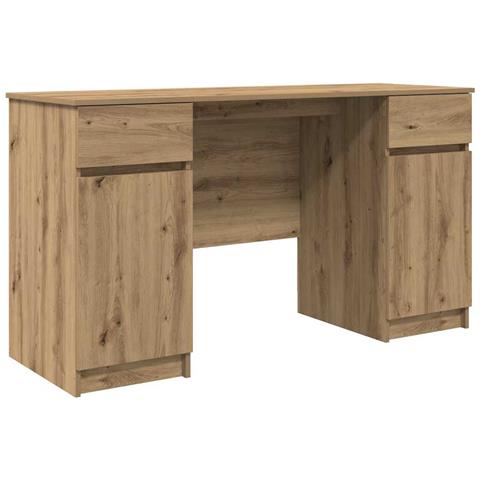 Scrivania  in Rovere Artigianale 140x49x76 cm Legno Ingegnerizzato - Foto 1