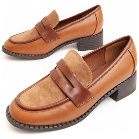 Montevita Mocassino Con Tacco Moccavita17 Marrone . - Foto 1