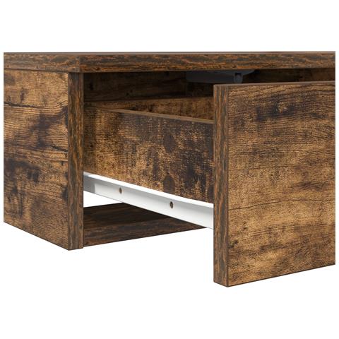 Cassetti in rovere affumicato 150x36,5x16,5 cm in legno ingegnerizzato - Foto 9