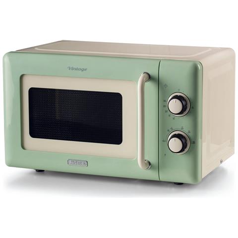 Linea Vintage 3960 Forno a microonde Vintage, 800W, Capacità 20L, 3 funzioni, 6 livelli di cottura, Timer, Verde - Foto 1