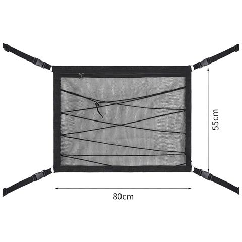 Rete Portaoggetti Per Tetto Auto Terza Generazione Con Corda Regolabile 80x53 Cm, Compatibile Con Accessori Auto It - Foto 4