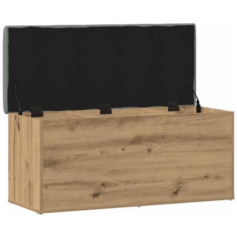 Panca Portaoggetti Rovere Artigianale 102x42x45 cm Truciolato - Foto 1