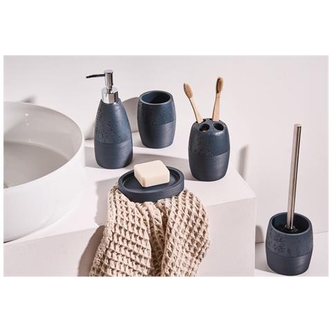 Set Da 5 Accessori Per Il Bagno Yarapa Blu Scuro - Foto 1