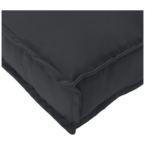 Cuscini per Pallet per Panchina 2 pz Nero 200x40x8 cm Tessuto Oxford - Foto 9