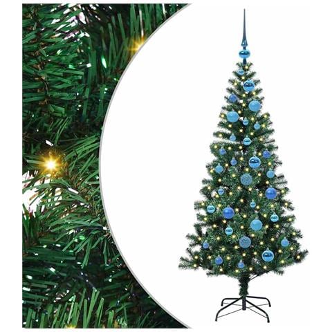 Albero di Natale artificiale con luci integrate Verde 150 cm - Foto 1