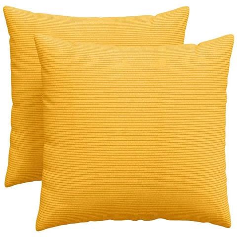 Cuscini da Divano 2 pcs Giallo Chiaro 50 x 50 cm - Foto 1