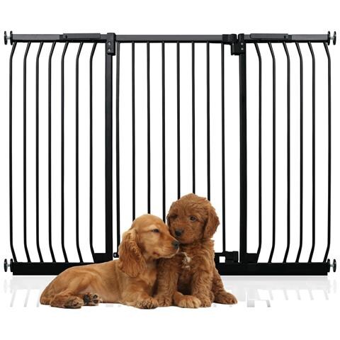 Bettacare Cancelletto Per Cani Elite Extra Alto, 143cm - 152cm, Nero Opaco, Extra Alto Con 100cm Di Altezza - Foto 1