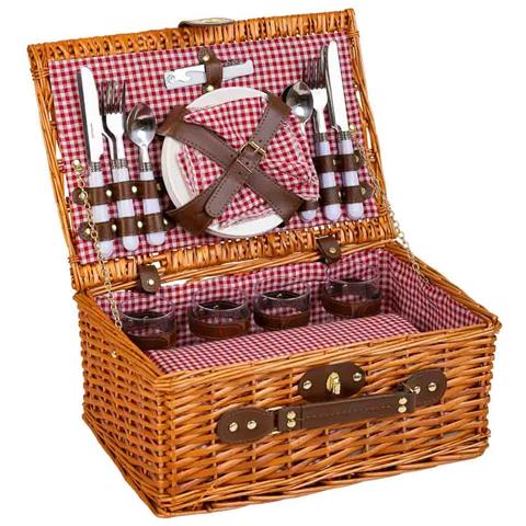 Cestino Pic-nic Marrone 40x28x20h - Foto 1