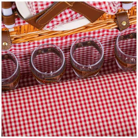 Cestino Pic-nic Marrone 40x28x20h - Foto 8