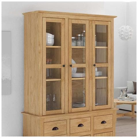 Armadio con Porte in Vetro BODO Marrone miele - Foto 2