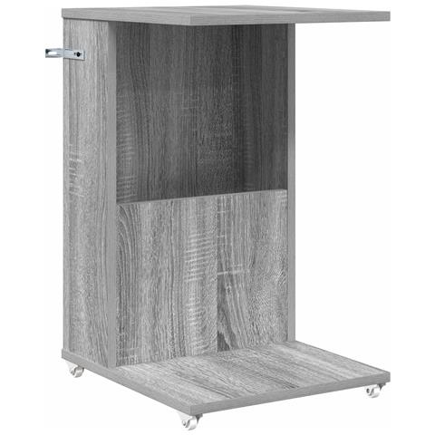 Tavolo laterale Grigio Sonoma 40 x 35 x 60 cm Legno multistrato - Foto 1