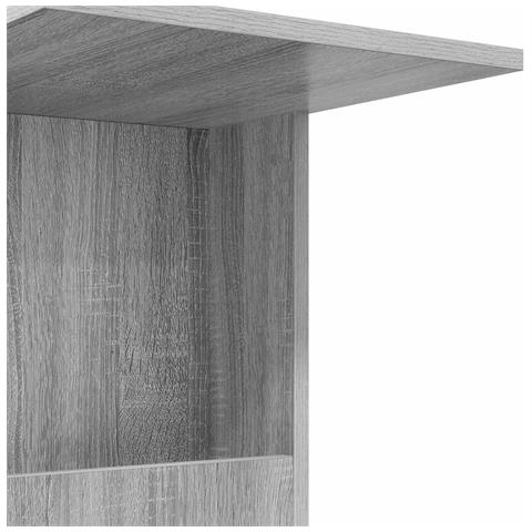 Tavolo laterale Grigio Sonoma 40 x 35 x 60 cm Legno multistrato - Foto 9