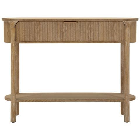 Console Goteborg In Legno Abete Naturale Con Cassetto E Ripiano 110x40x80 Cm - Foto 2