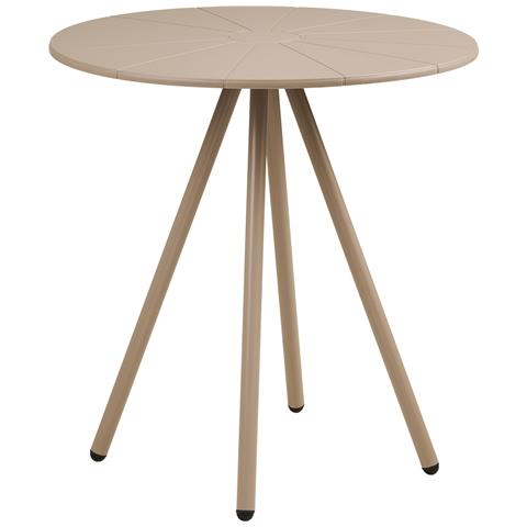 Tavolo Barletta-marrone-metallo-70x70x73,5 Cm - Foto 1