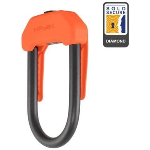 Lucchetto Hiplok Dx Arancio Acciaio Temprato 14mm - Foto 1