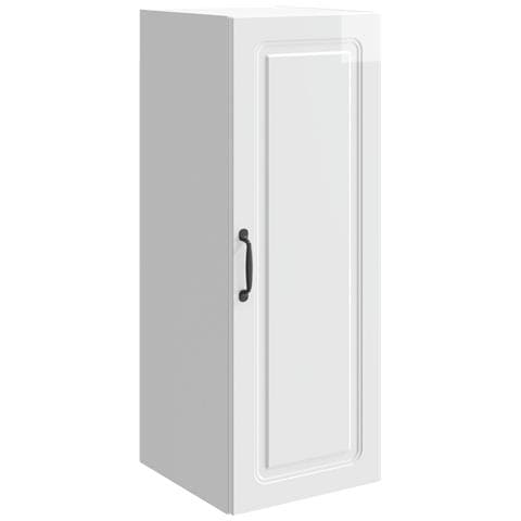 Mobiletto a muro Bianco Lucido 33 x 34,5 x 90 cm - Foto 1