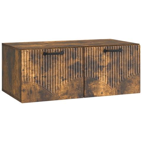 Mobile Porta TV da Muro Rovere Fumo 78,5 x 41 x 30 cm - Foto 1