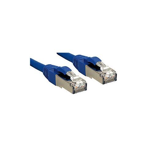 Cavo di Rete Patch Cat. 6 SSTP - S / FTP PIMF privo di alogeni, blu, 0,5m - Foto 3