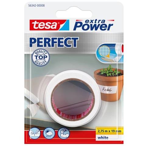 Nastro Telato Power Perfect 19mm X 2,75 Mt Colore Bianco - Foto 1