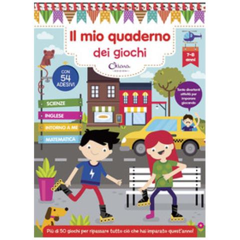 Valeria Gallo - Il mio quaderno dei giochi 7/8 anni. Con adesivi. Ediz. a colori. Ediz. a spirale - Foto 1