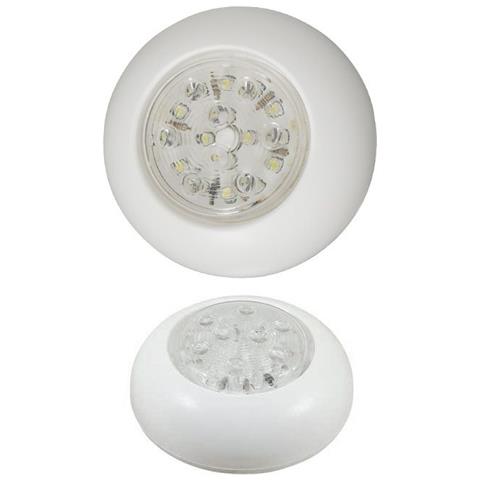 Plafoniera Push On 16 Led 12v Luce Bianca 4500k 110mm H44mm 230lm #mt2145674 - Foto 1
