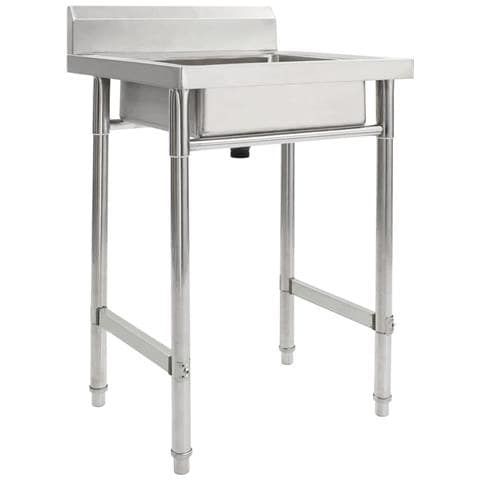 Lavello da Cucina Vasca Singola Dimensioni 60 x 60 x 85 cm Colore Acciaio Inossidabile - Foto 1