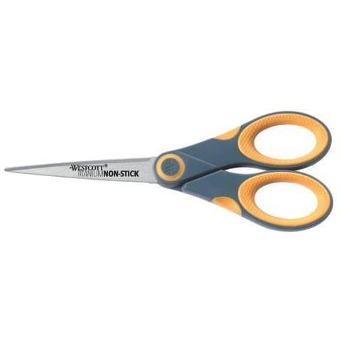 Forbici Softgrip Titanium Non Stick Grigio / giallo 18 Cm E-33670 00 - Foto 1